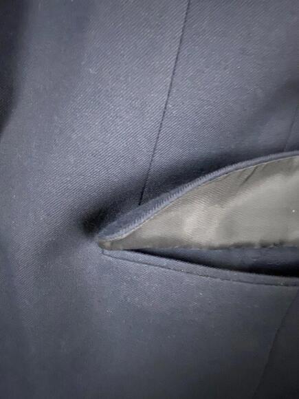 Talbots Blazer Womens 8 Blue Wool One Button Jacket - Picture 7 of 12